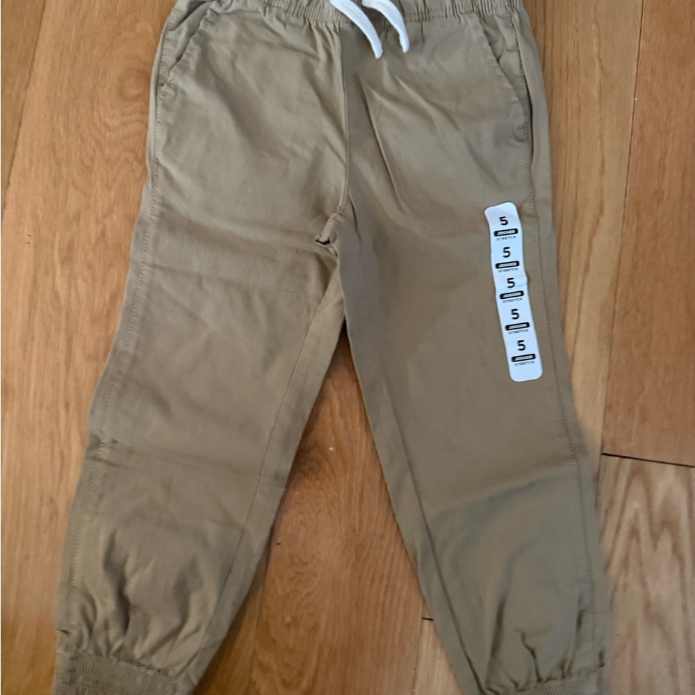 Children’s place kid new with tag khaki Pants size 5 functional drawstring